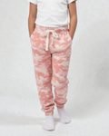 Girl front view wearing pure cotton pink camouflage print pyjama kids sleepwear FNS India.