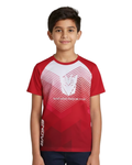 Red velocity sports tee