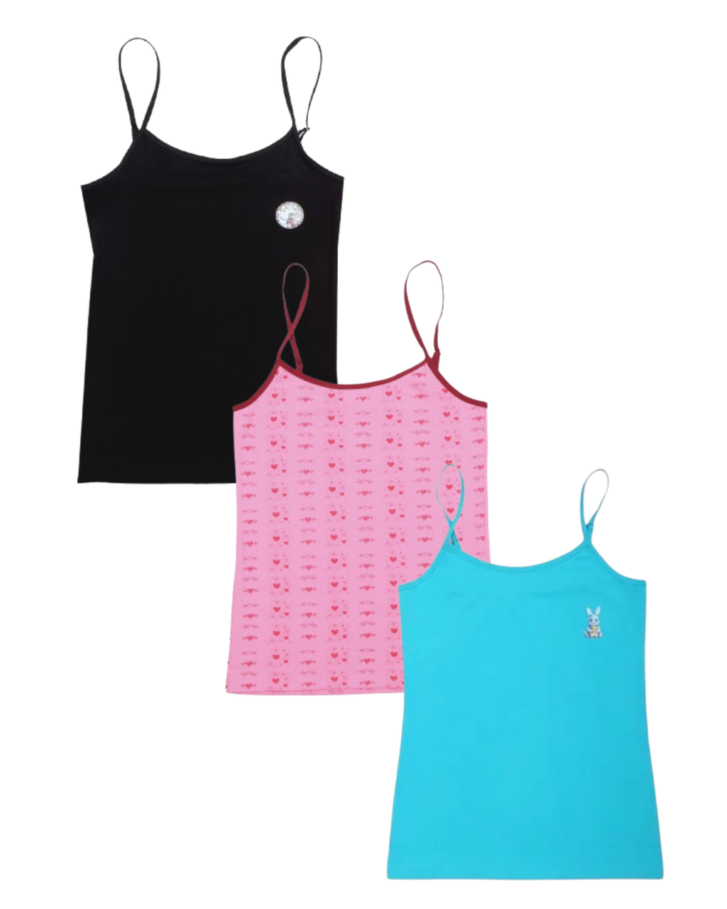 Girls Camisoles Pack of 3