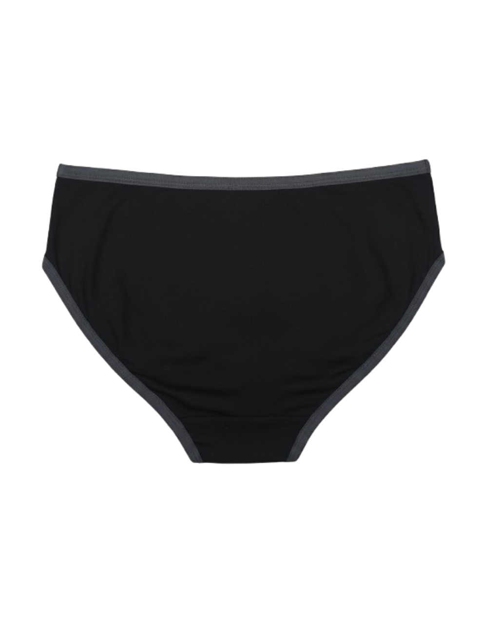 Back View of Girls Black  Panties  on a white background

