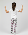 Girl back view wearing pure cotton umbrella print pyjama kids sleepwear FNS India