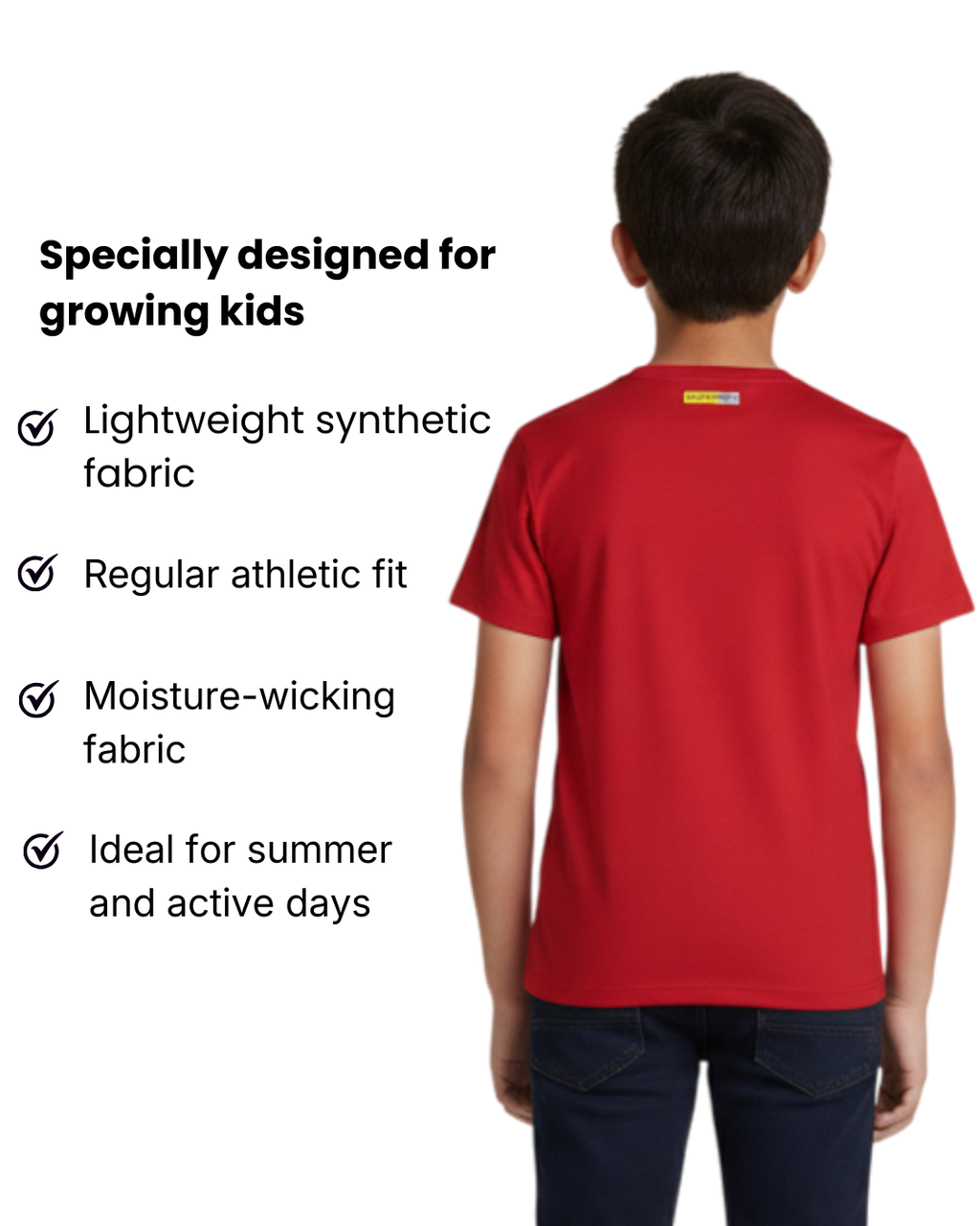 Red velocity sports tee