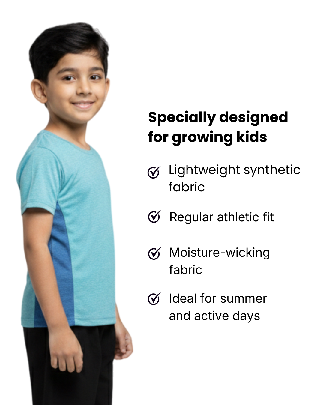 Light blue sports tee