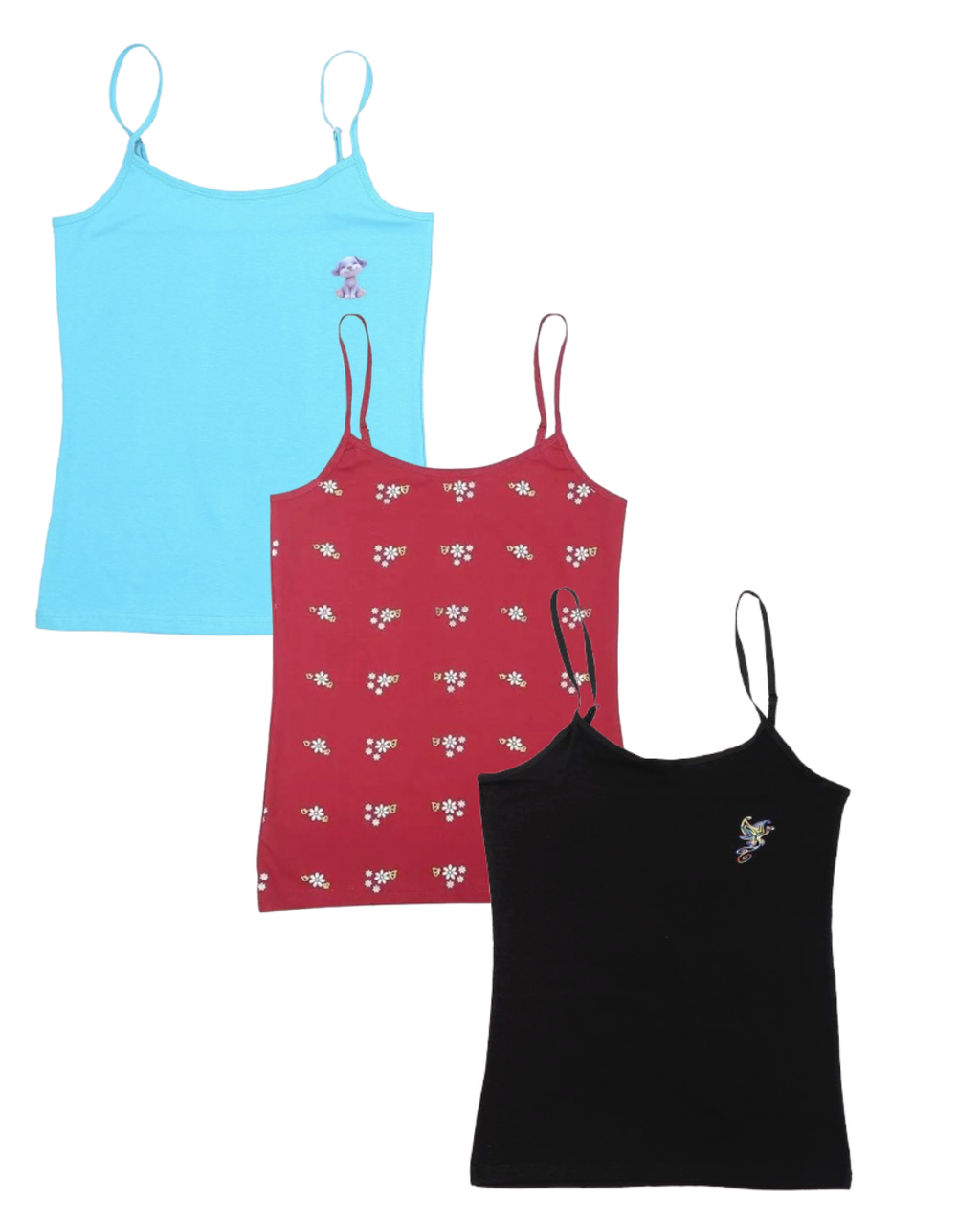 Girls Camisoles Pack of 3