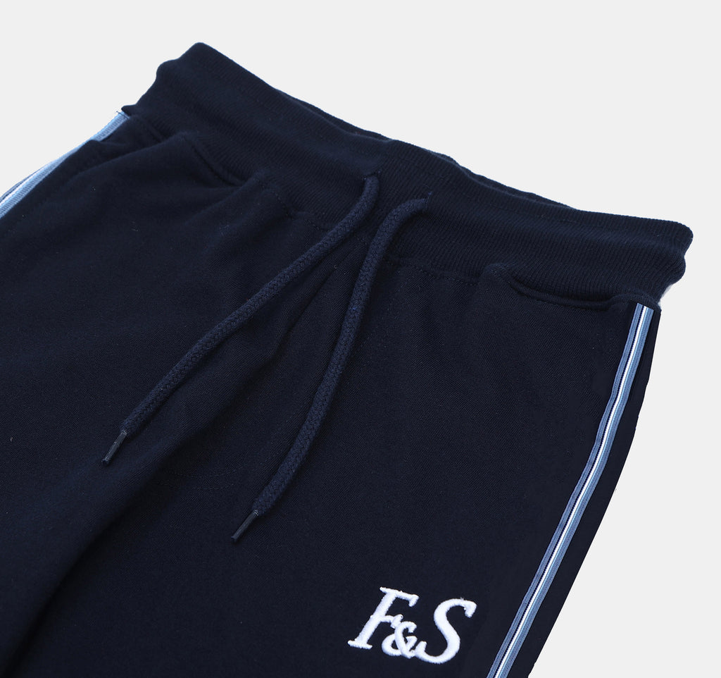 Navy striped joggers