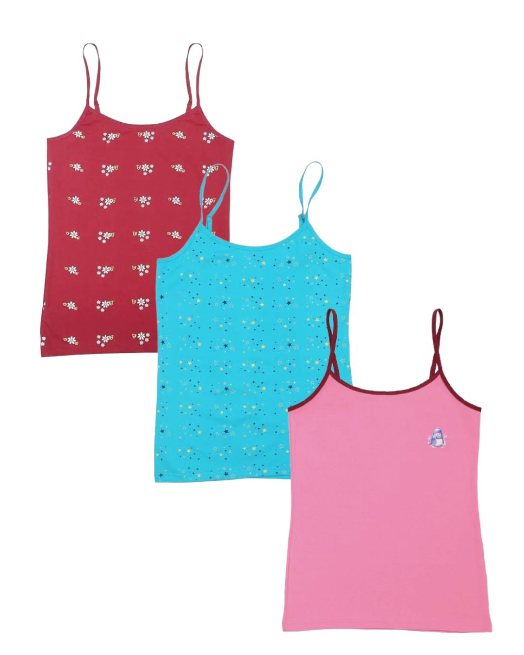 Girls Camisoles Pack of 3